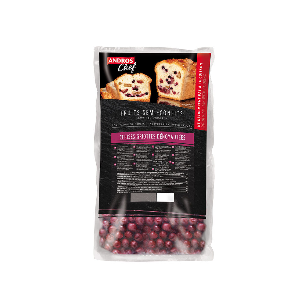 X1KG IQF MORELLO CHERRIES SEMI CANDIED