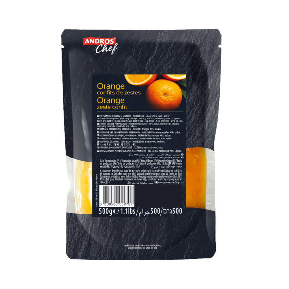X500GR CONFIT DE ZESTE D'ORANGE