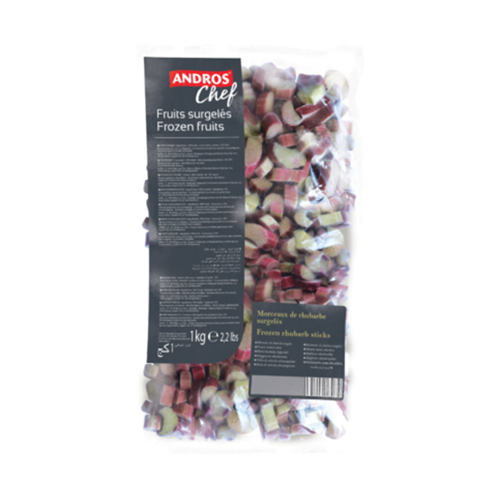 X1KG IQF PINK RHUBARB STICKS