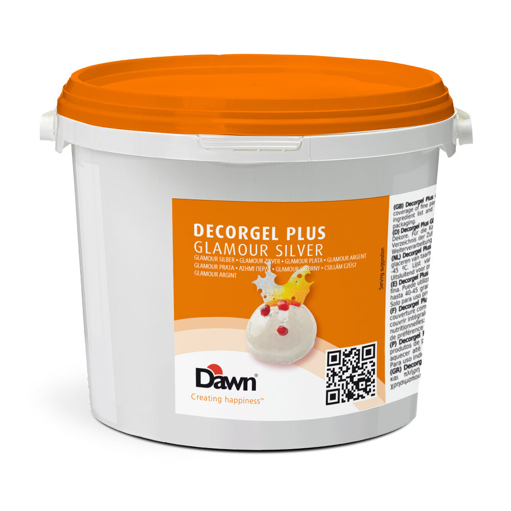 X 3KG DECORGEL PLUS GLAMOUR SILVER GLAZE COLD PROCESS