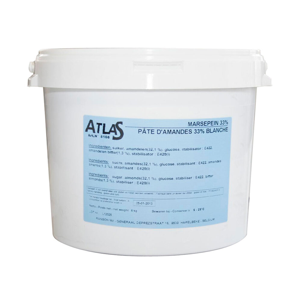 X6K MARZIPAN 33% WHITE BUCKET