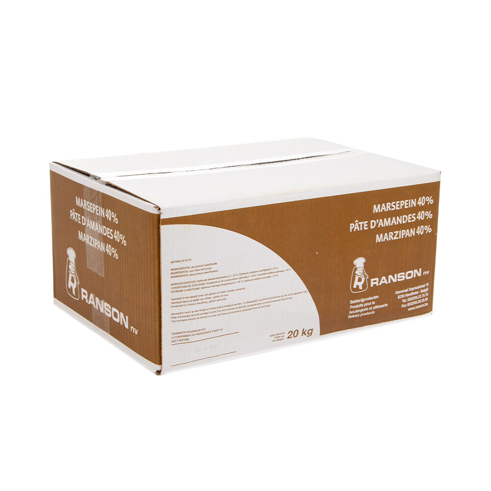 X20K ALMOND PASTE 40% WHITE RANSON