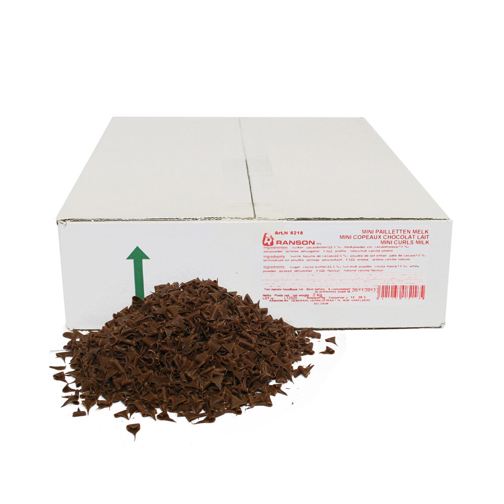X 2KG MINI CHOC. CURLS MILK  ATLAS