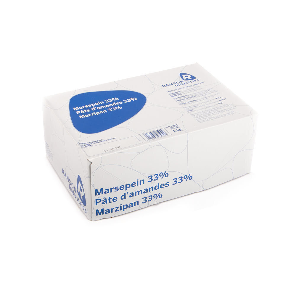 X 6KG MARZIPAN 33% WHITE RANSON