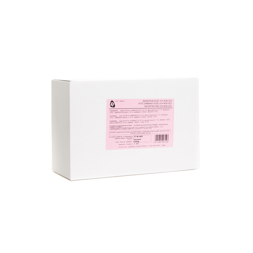 X 6K MARZIPAN  33% PINK NON AZOUR