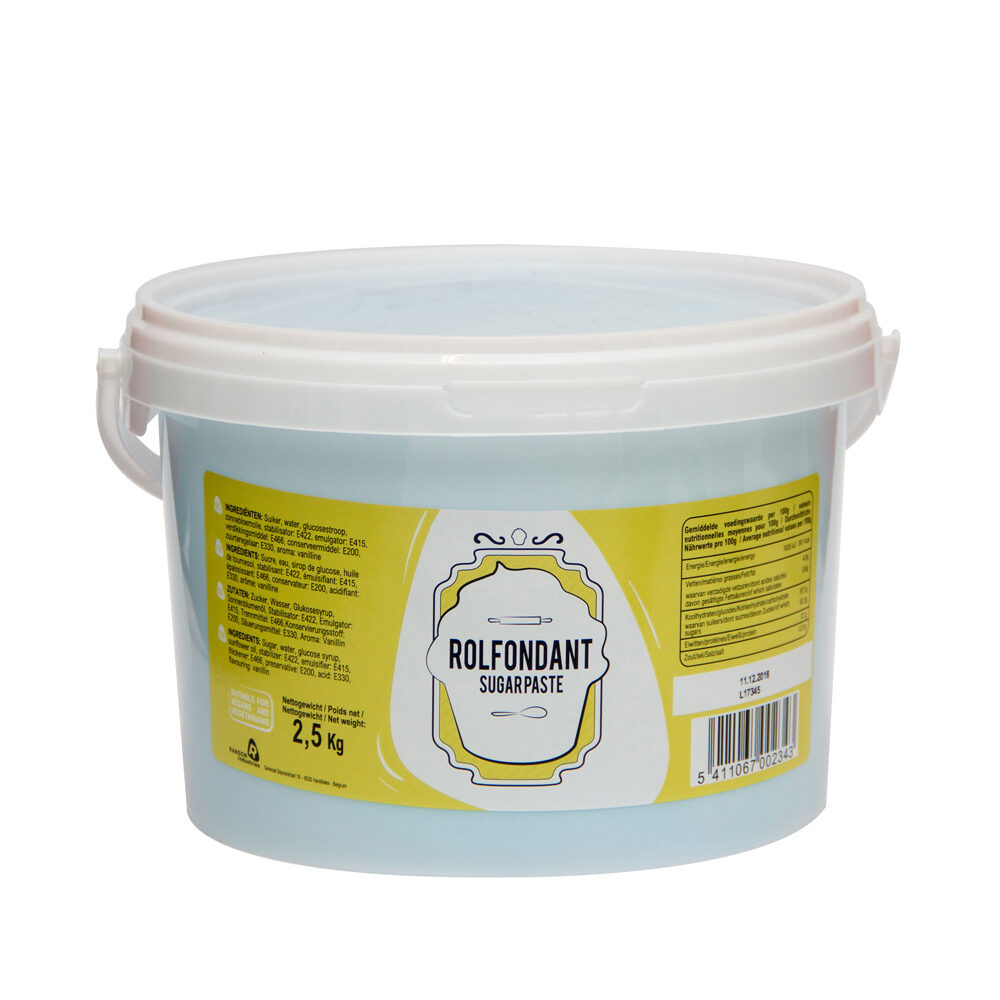X2.5KG ROLFONDANT SNEEUWWIT