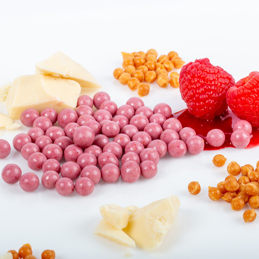 X800G CARAMEL CRUNCHES RASPBERRY