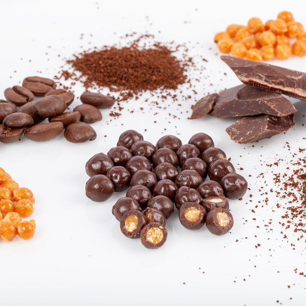 X800G CARAMEL CRUNCHES DARK COFFEE