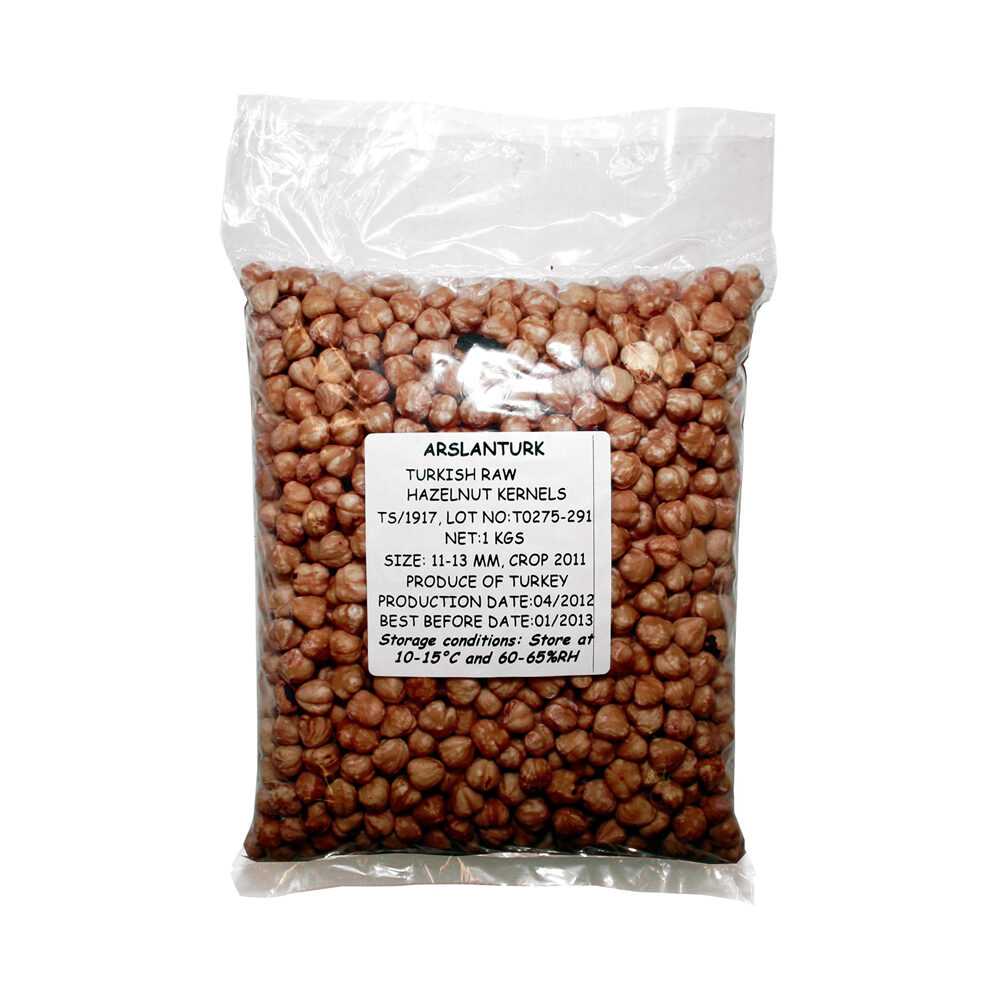 X1KG NATURAL HAZELNUTS 11-13MM