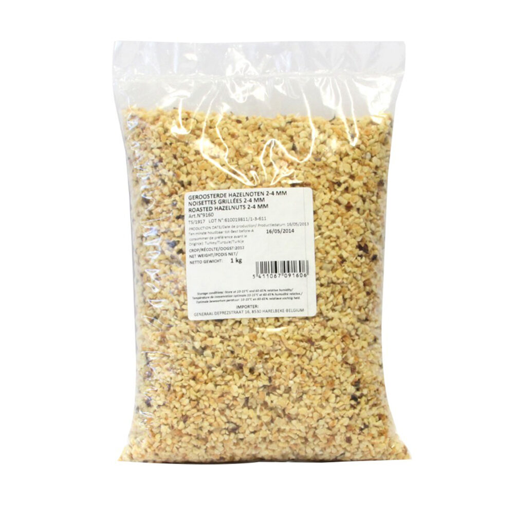 X1KG NOISETTES GRILLÉES HACHÉES 2-4MM