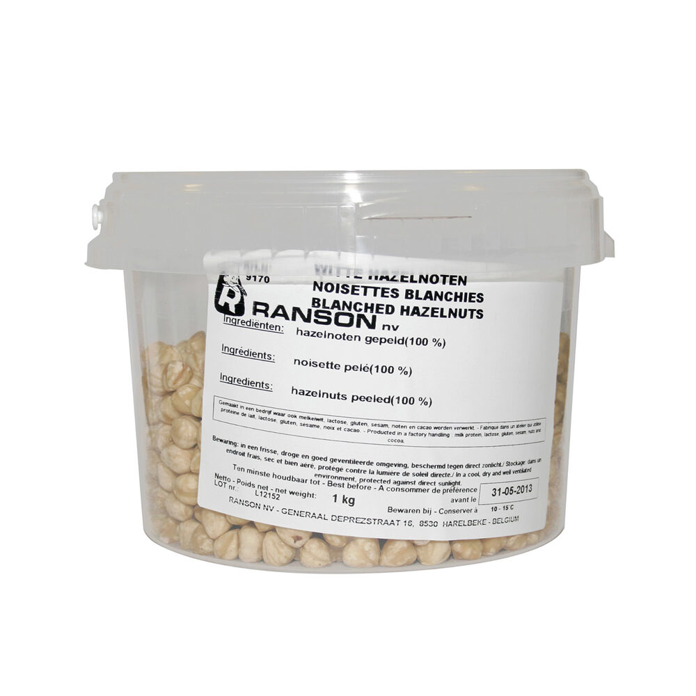 X1KG HAZELNUTS BLANCHED 11-13MM
