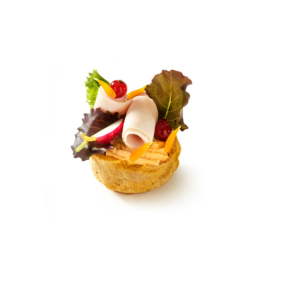C/120PC CHOUX 7 CM PIDY WITH BUTTER