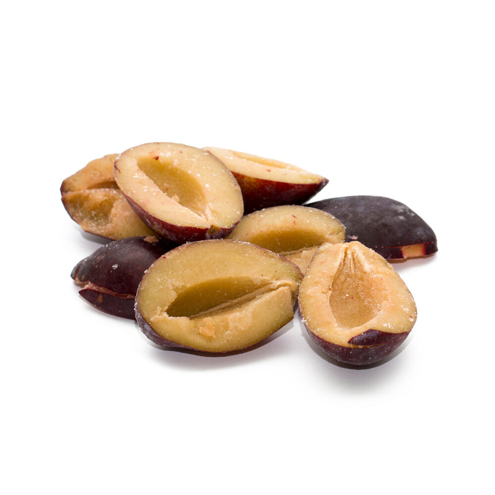 X 10KG PLUM HALVES HAND CUTTED POLAND IQF