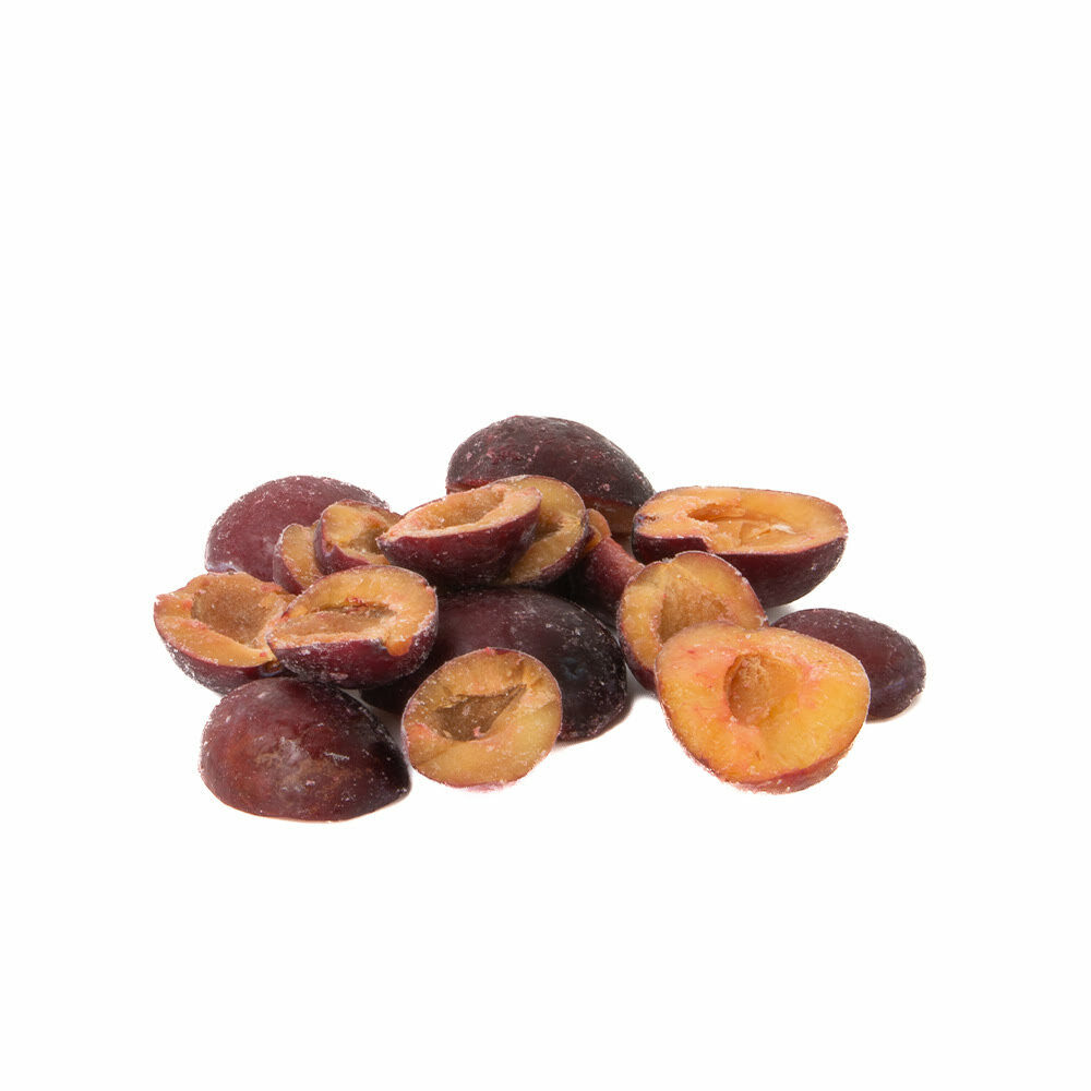 C/4X2,5KG PLUM HALVES HAND CUTTED IQF