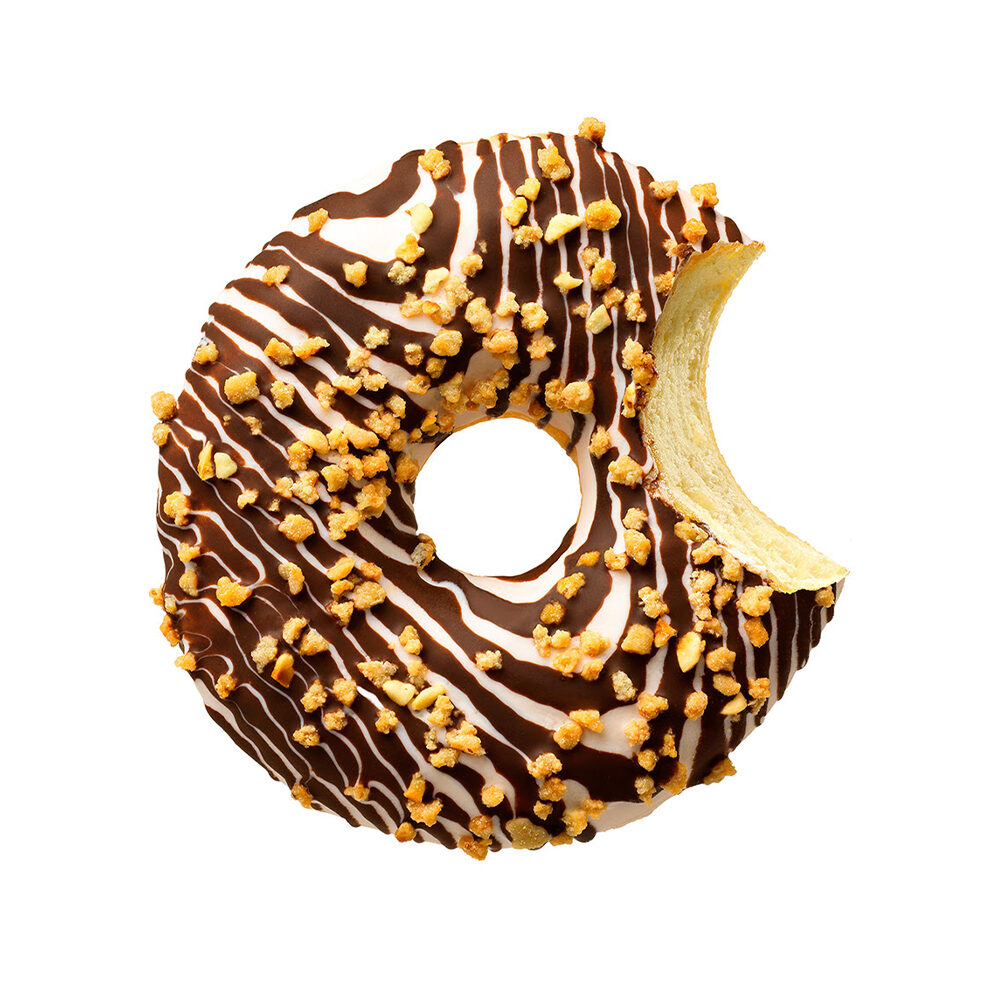 C/48ST DONUT NUTTY ZAFARI 60G MILKY ZEBRA
