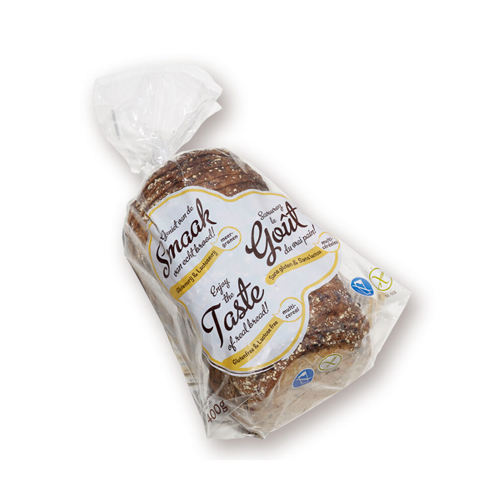 C/5ST GLUTENVRIJ LACTOSEVRIJ MEEGRANEN BROOD 400GR DAUPHINE