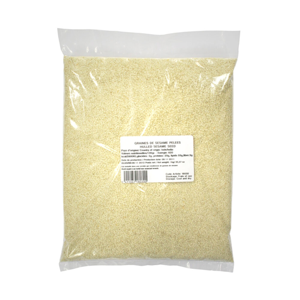 X1KG GRAINES DE SESAME PELEES