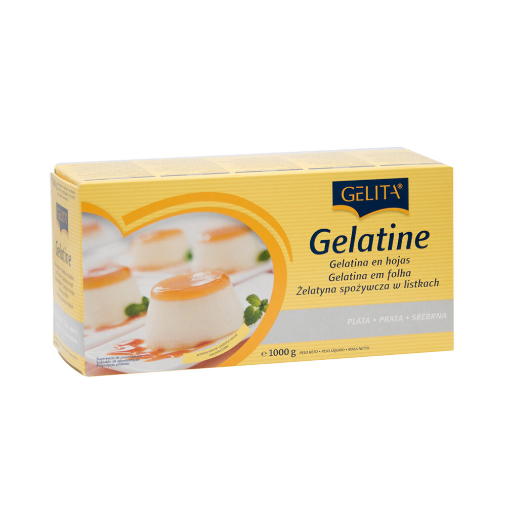 X1KG GELATINES LEAVES SILVER DGF 160-190 BLOOM