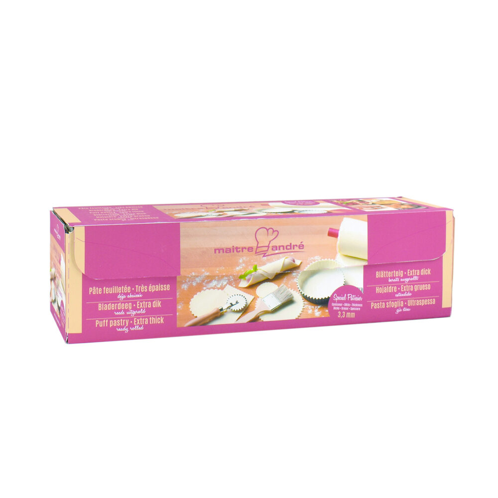 X1PC PATE FEUILLETEE 4,25KG PAT. ROULEAU BEURRE 3.3MM M.ANDR