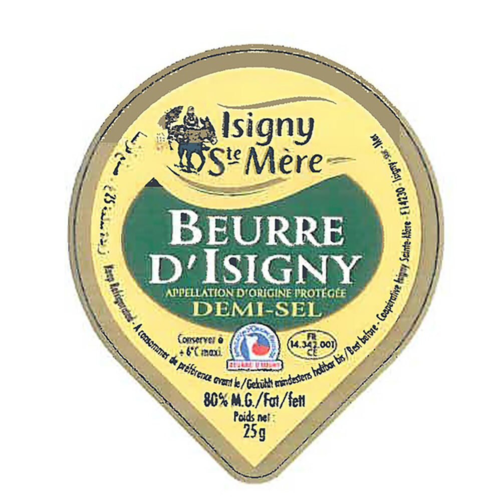 C/48PCS MINI BEURRE DEM-SALÉ SG ISIGNY 25GR