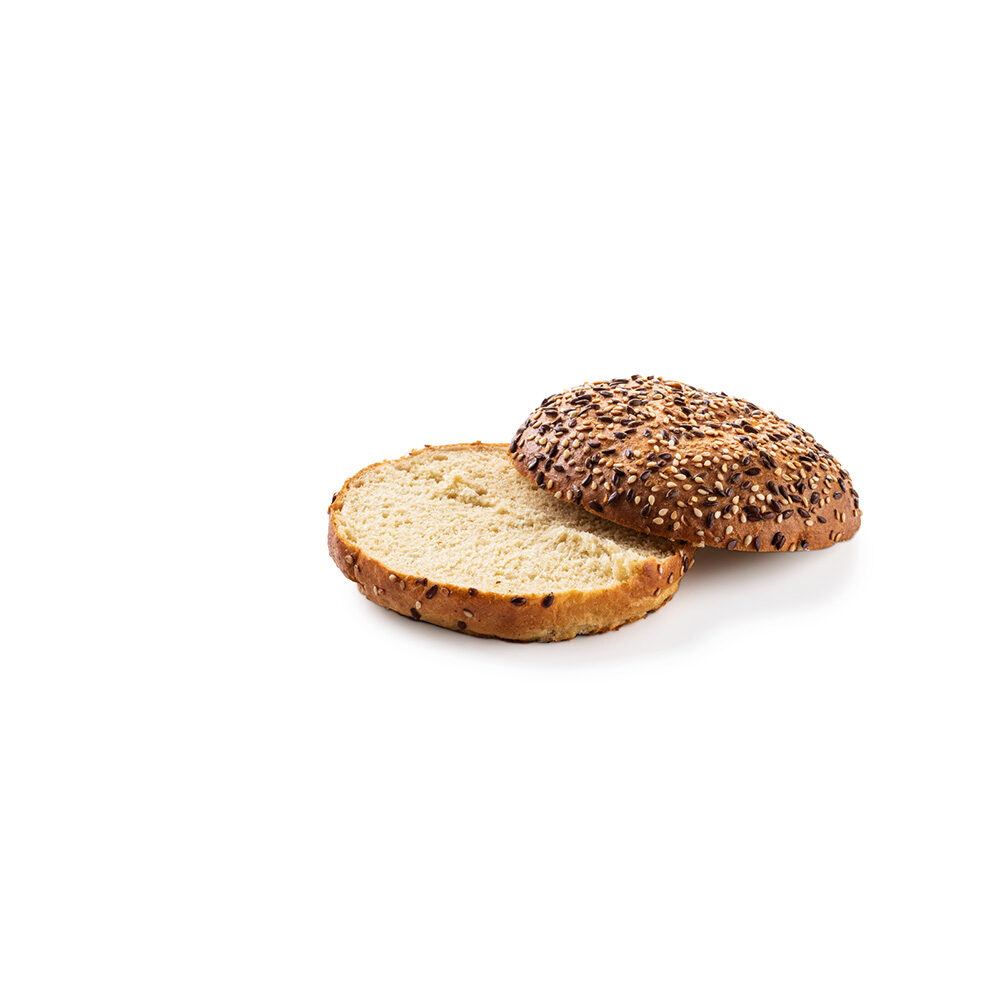 C/2X15PCS SOFT BUN WITH SESAME AND LINSEED 90GR B959