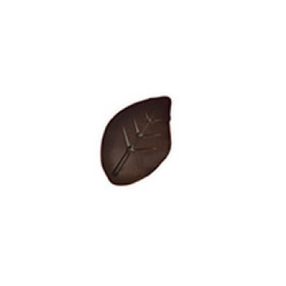 X144ST BLADEREN (3D) DONKERE CHOCOLADE F022712 57 X 36 MM
