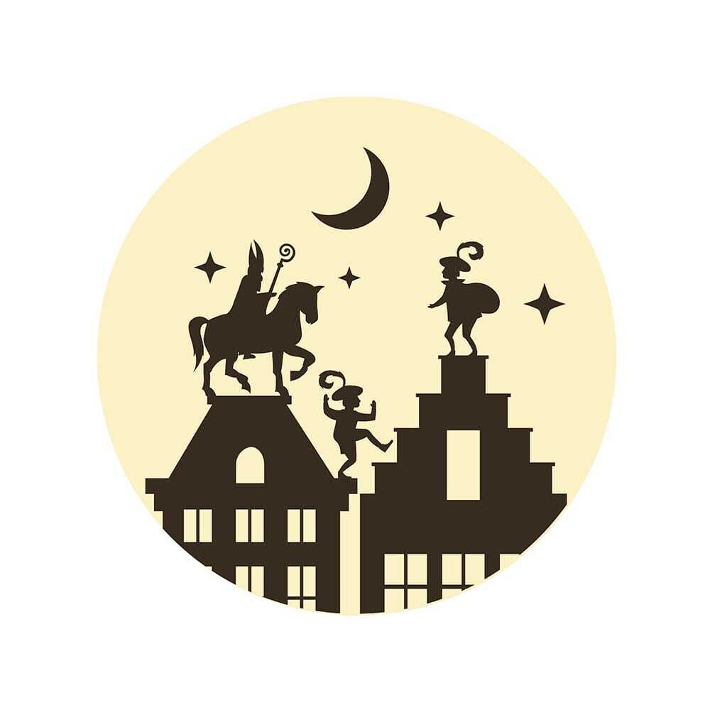 X252PCS SAINT NICHOLAS ON ROOF CHW-DC-23805-998 Ø3 CM