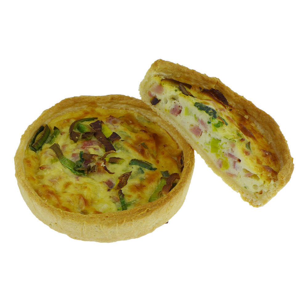 C/24ST QUICHE HAM/PREI 150G PRUVE