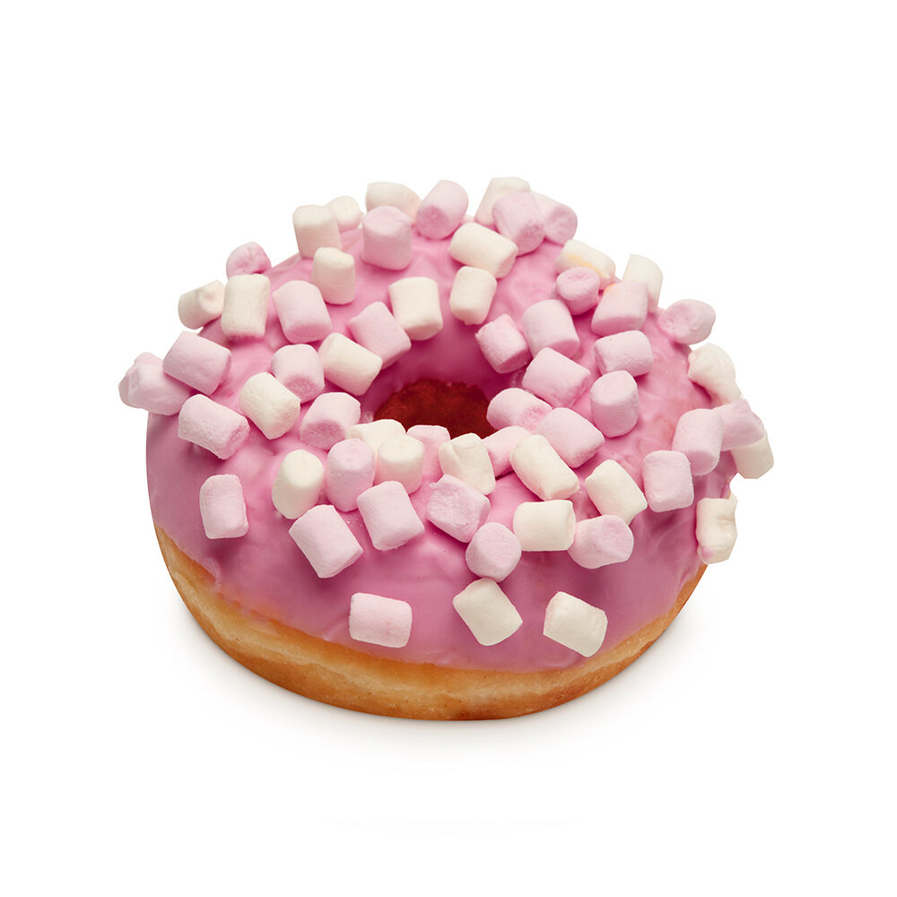 C/36PC DONUTS MARSHMALLOW DOTS 59G FOOD AND VISION