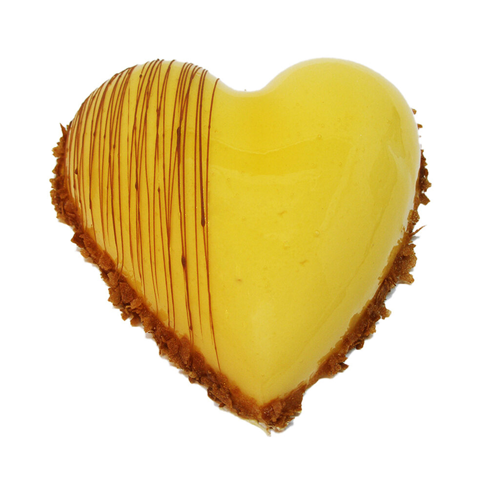 C/5PC PASTRY HEART PASSION 4 PERS.
