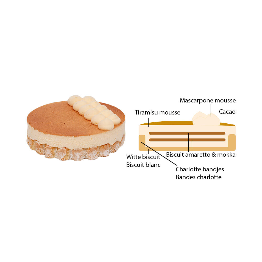 C/4ST PAT. TIRAMISU 4-6 PERS ROND DIAM.15CM