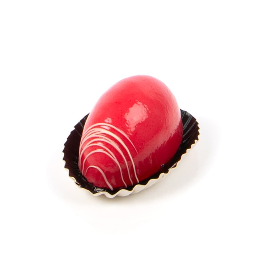 C/20PC PAT.INDIV. ŒUF DE Pâques FRAMBOISE/CITRON ATLAS