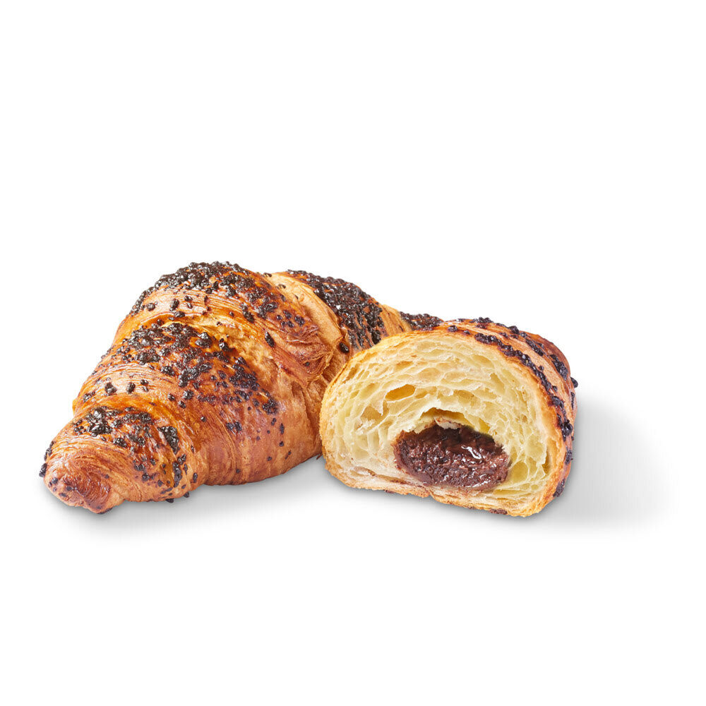 C/40ST CROISSANT MET CACAO-HAZELNOOTVULLING 90G
