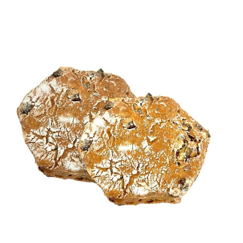 C/8X6PC MINI PAIN AUX NOIX ET RAISINS SG SL SL SB VEGETALIEN