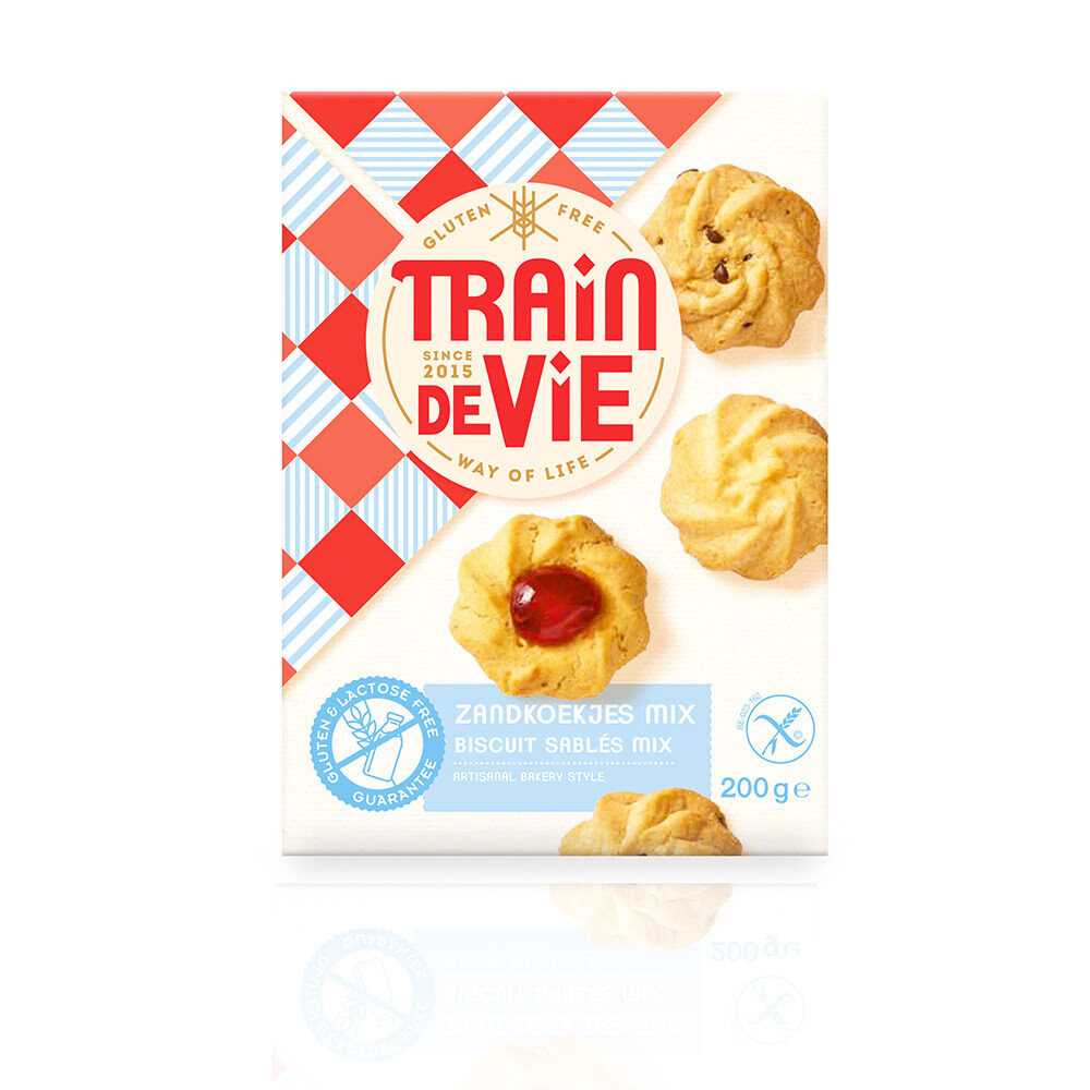 C/8PC BISCUIT SABLE MELANGES SANS GLUTEN, LAIT ET BLE