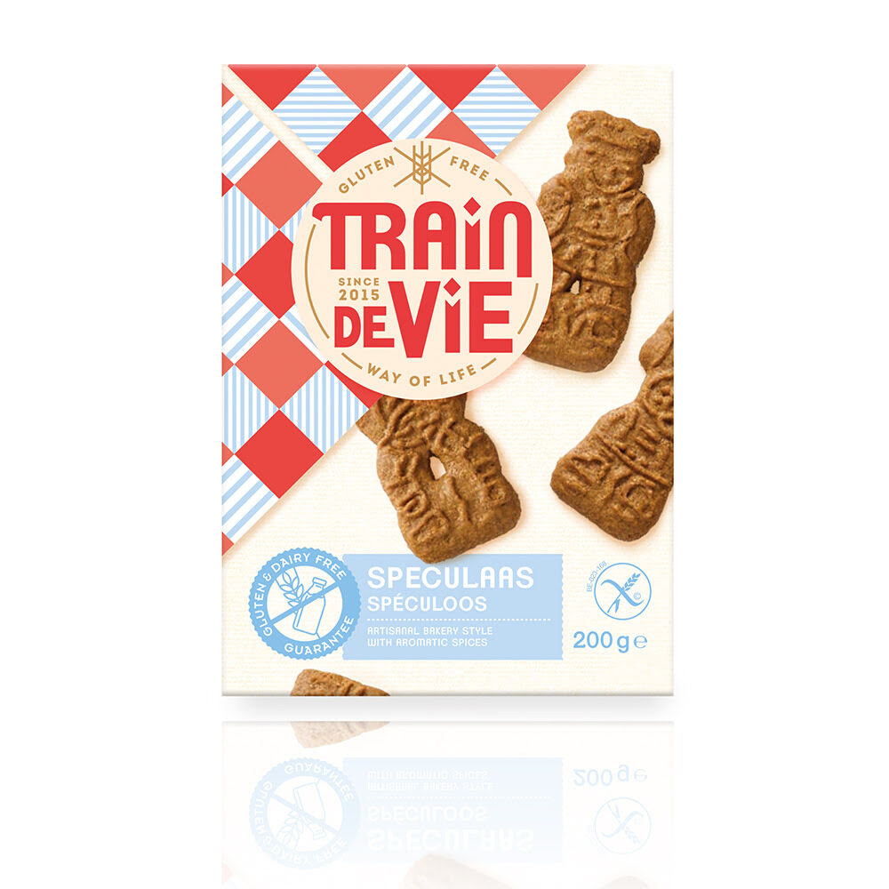 C/18PCS SPECULOOS SANS GLUTEN LACTOSE LAIT SOJA ET BLE 200G