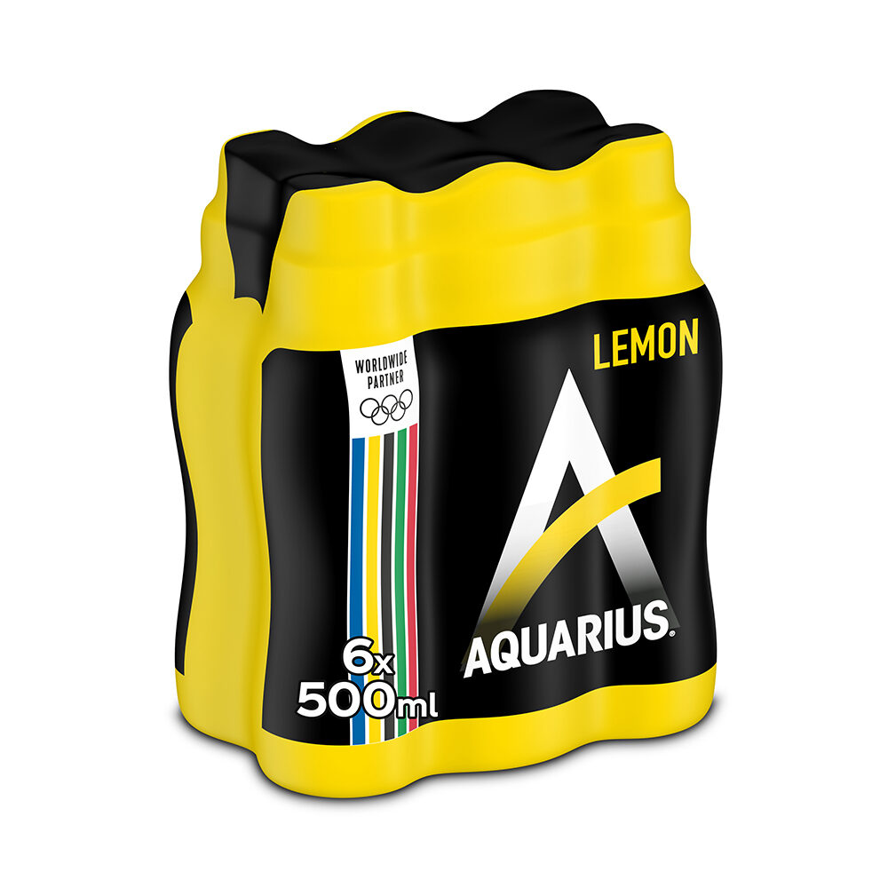 C/4X6PC .AQUARIUS LEMON PET 50CL