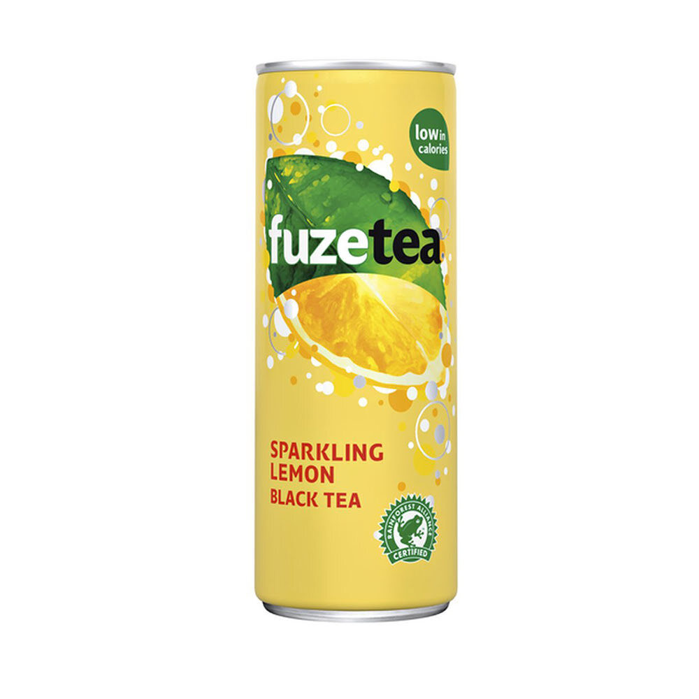 C/6X4ST FUZE TEA SPARKLING BLACK TEA  0,33L SLEEK