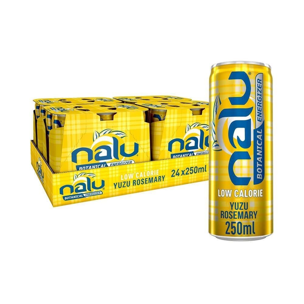 C/24PCS NALU BOTANICAL ENERGIZER YUZU ROSEMARY CAN 0.25L