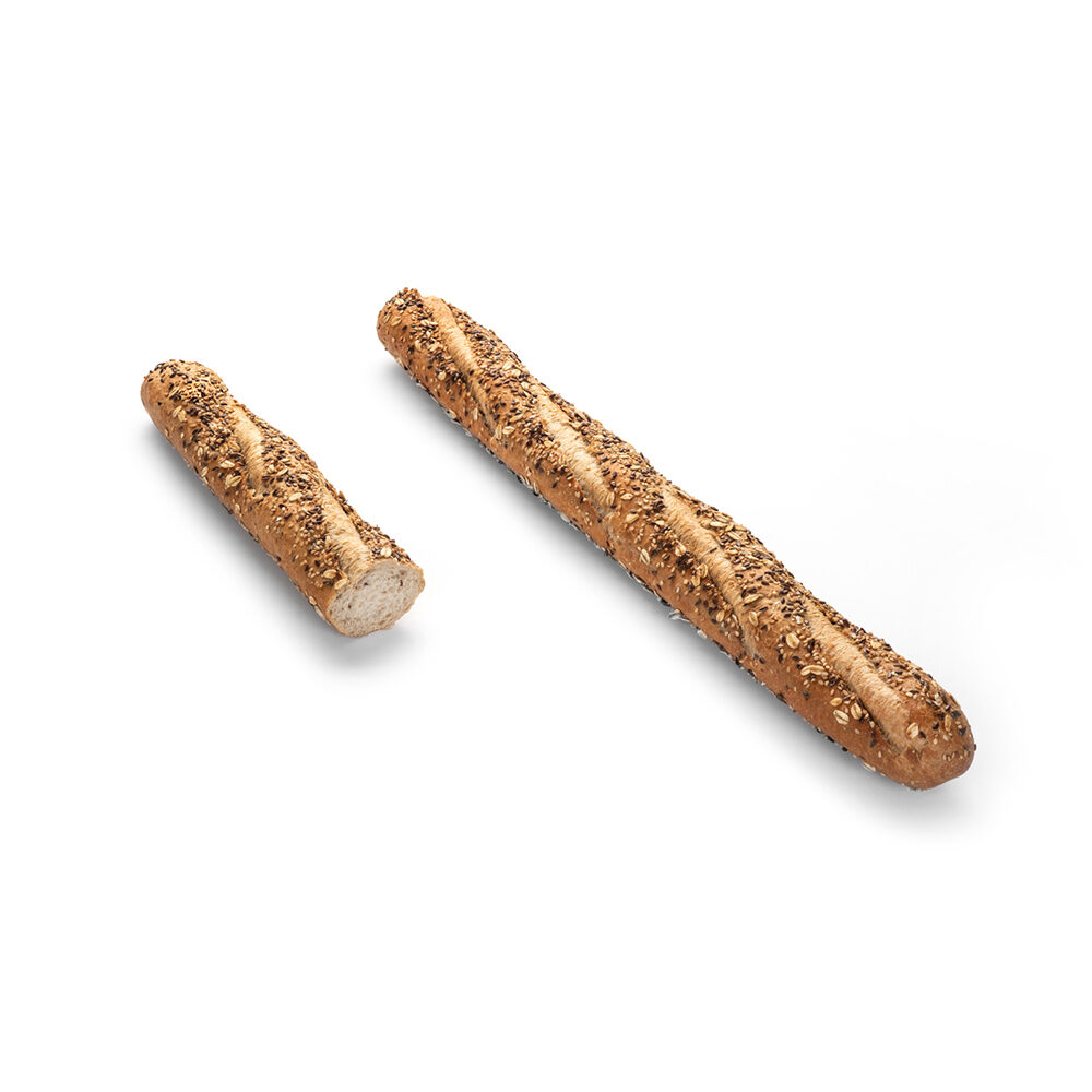 C/24P BAGUETTE BLANC MULTIGRAINES 57CM 250G PC