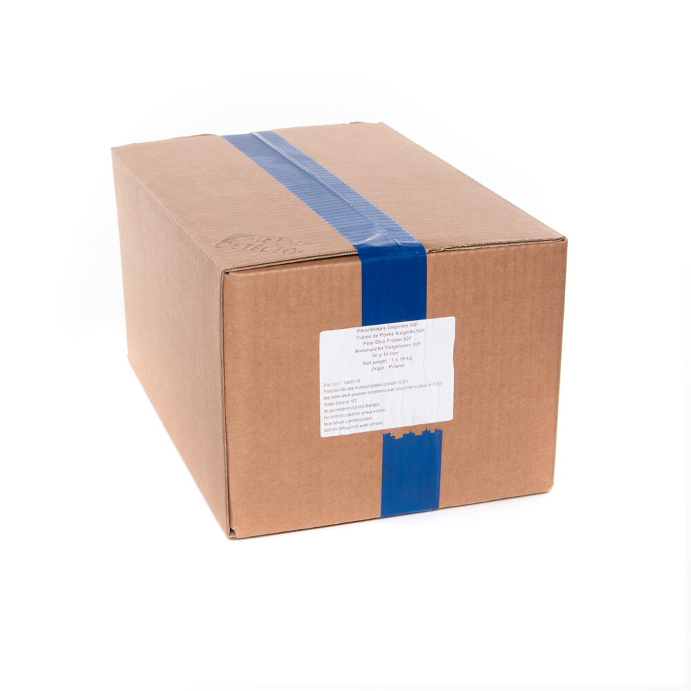 X10KG PEREN BLOKJES 10X10MM Polen IQF