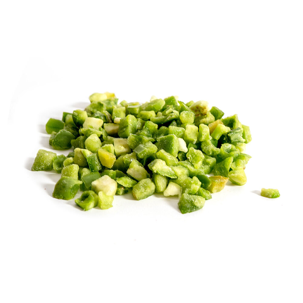 10KG PAPRIKABLOKJES GROEN IQF