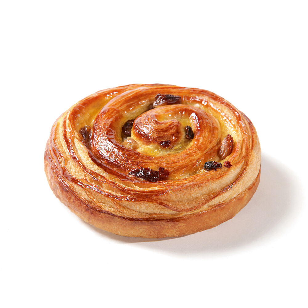 C/120PCS ROND SUISSE AUX RAISINS AU BEURRE 100G CRU
