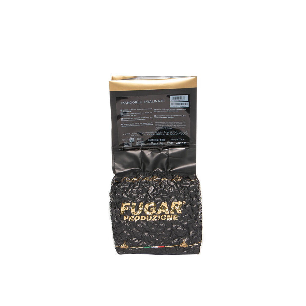 X2KG MANDORLE PRALINATE (GEKAR. AMANDELSTUKJES) FUGAR