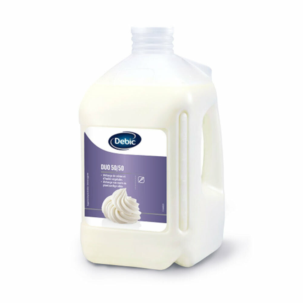 X5L DUO CREME NON SUCRE 34% UHT DEBIC BOTTLE