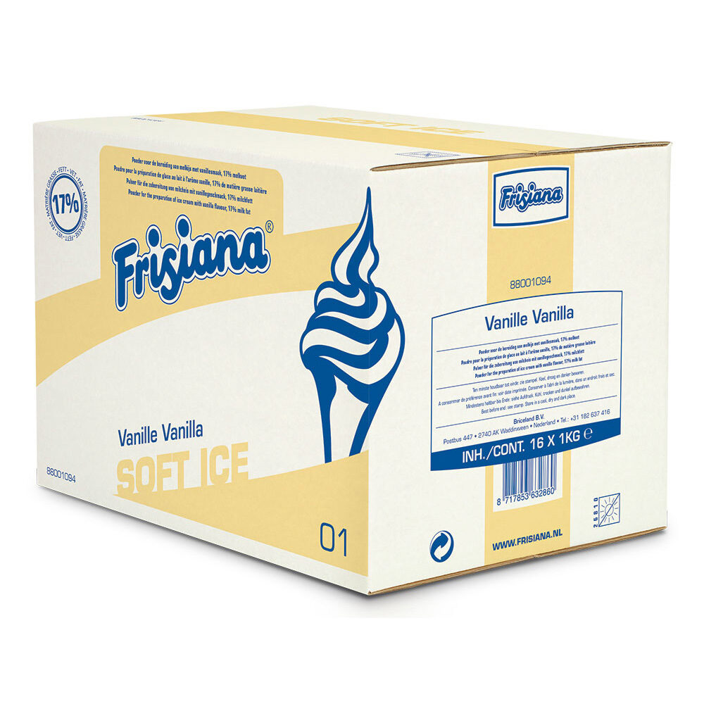 C/8X2KG SOFTIJSMIX VANILLE V 16% FRISIANA