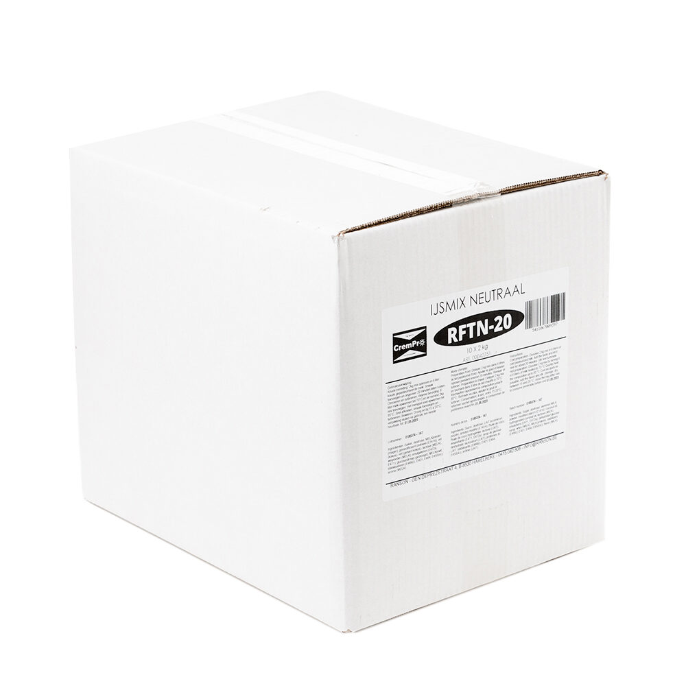 C/10X2KG POUDRE A GLACE NEUTRE RFTN-20 RANSON ICE CREAM