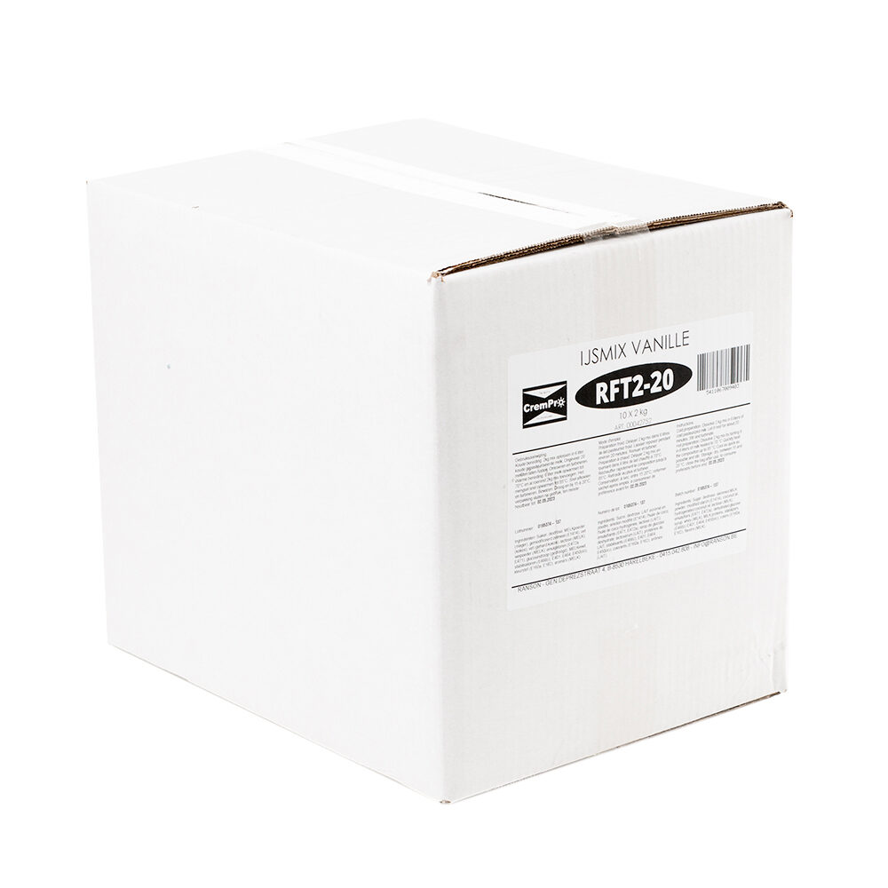 C/10X2KG POUDRE A GLACE VANILLE RFT2-20 RANSON ICE CREAM