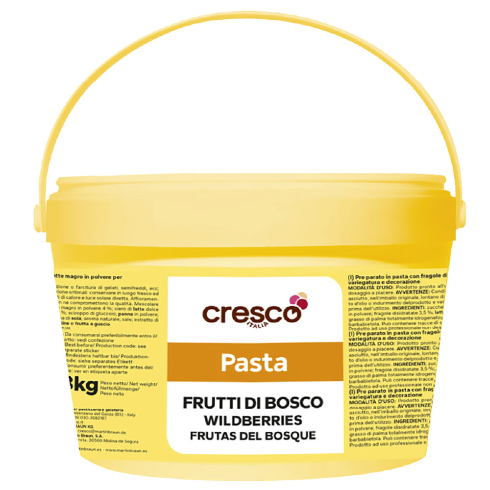 X3KG PASTA FRAGOLA (AARDBEI) CRESCO