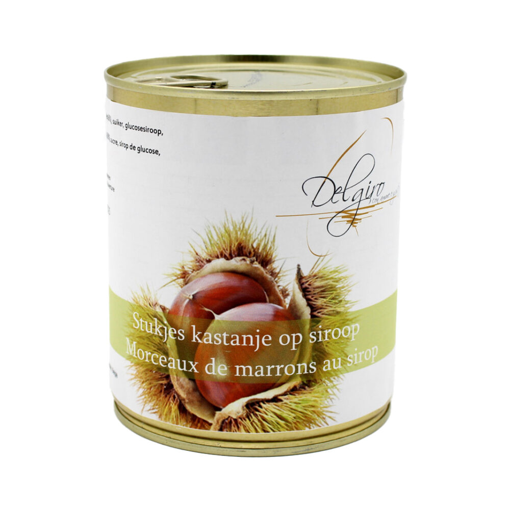 X650GR CHESTNUT PIECES ON SYRUP